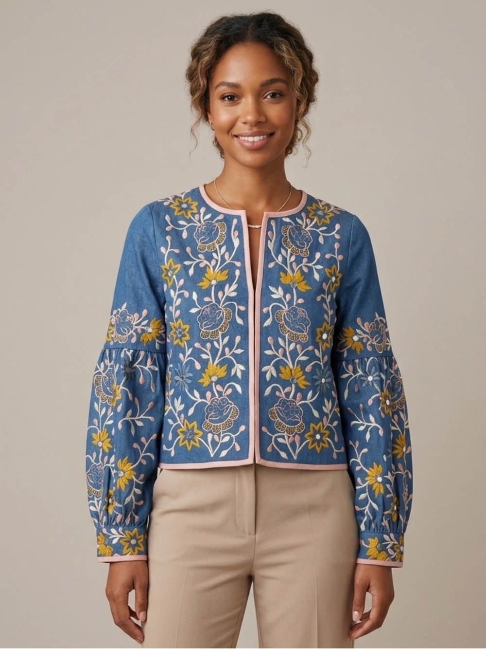 Misa Los Angelas Zevon Embroidered Jacket‎